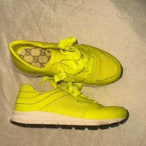 Gucci Bright Yellow Athletic Shoes
